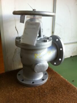 VALVULA ASIENTO PASO ANGULAR ACERO FUNDIDO