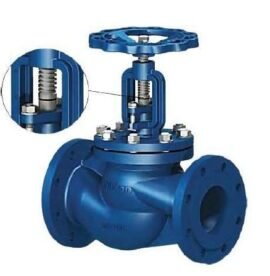 VÁLVULA GLOBO PASO RECTO ACERO CON INDICADOR Fª278